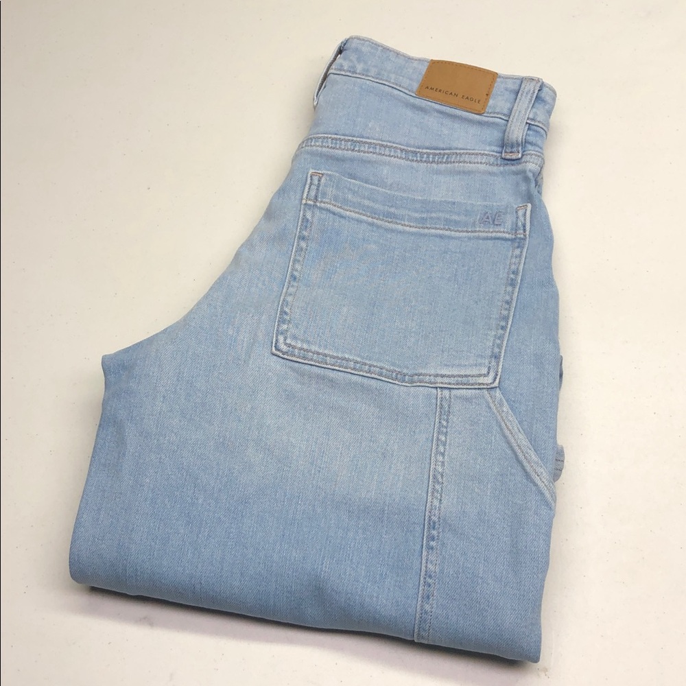 AMERICAN EAGLE SUPER HIGH-RISE BAGGY WIDE LEG JEANS 2/26x30 ⭐️
